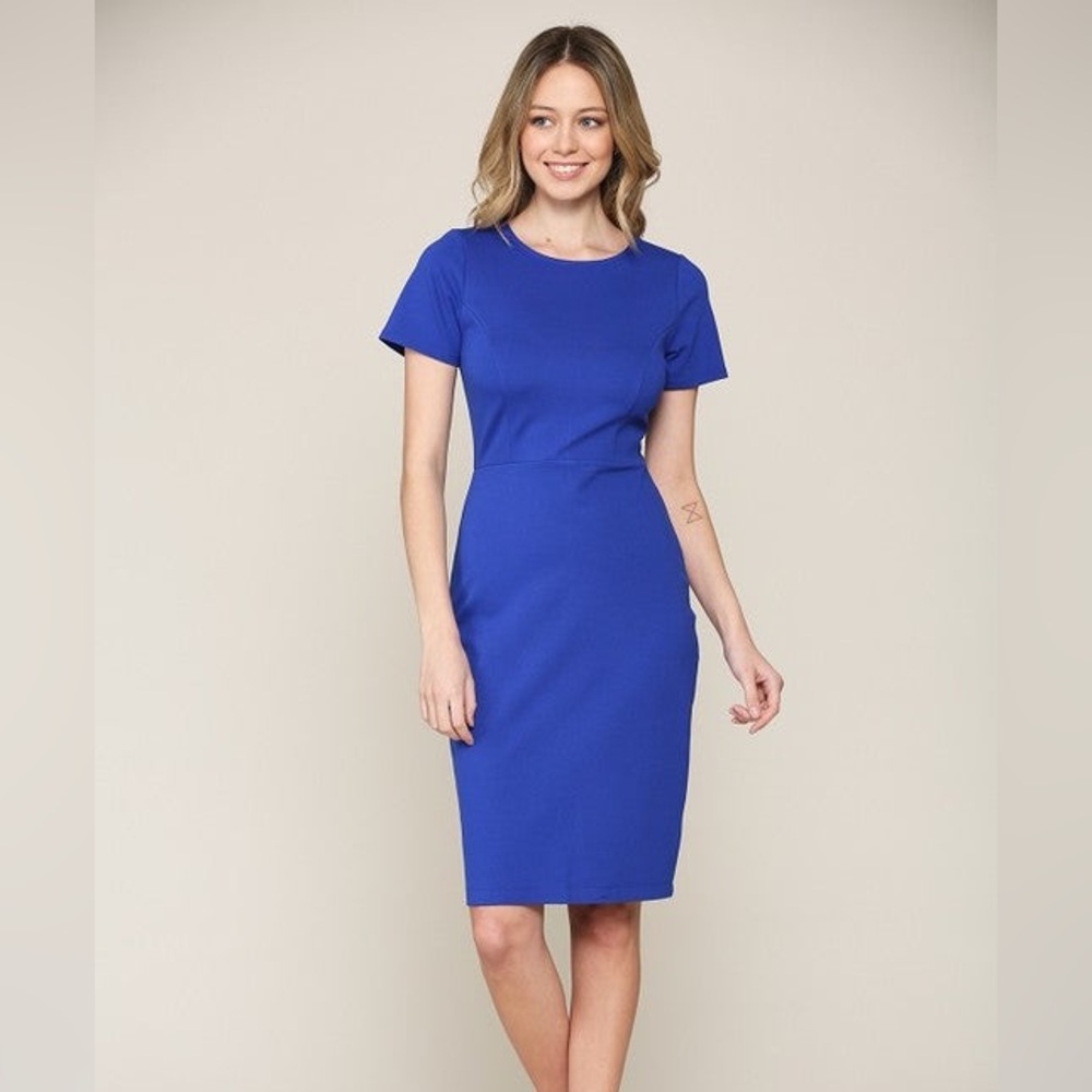 Anne Klein Royal Blue Midi Dress
